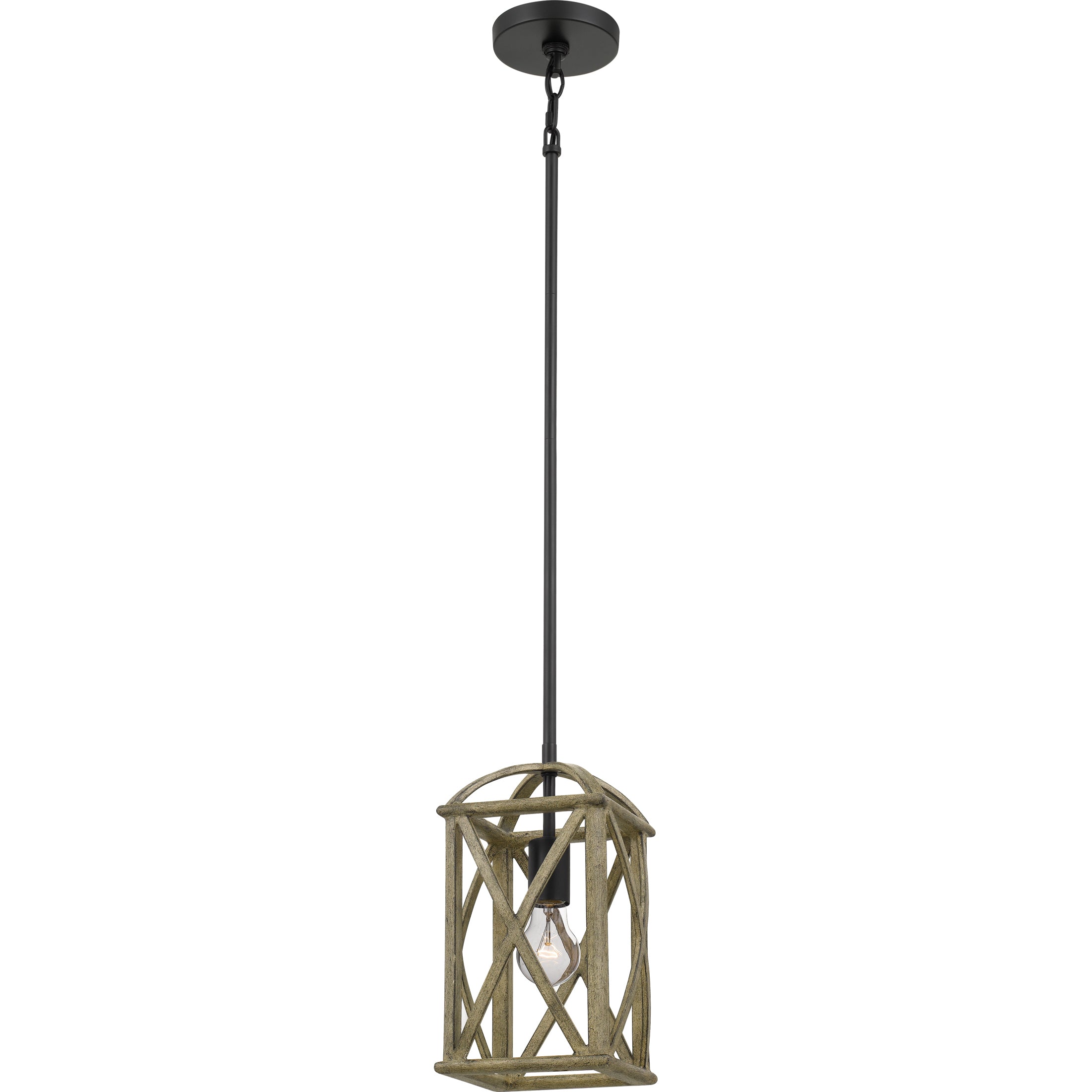 Woodhaven Mini Pendant Distressed Weathered Oak