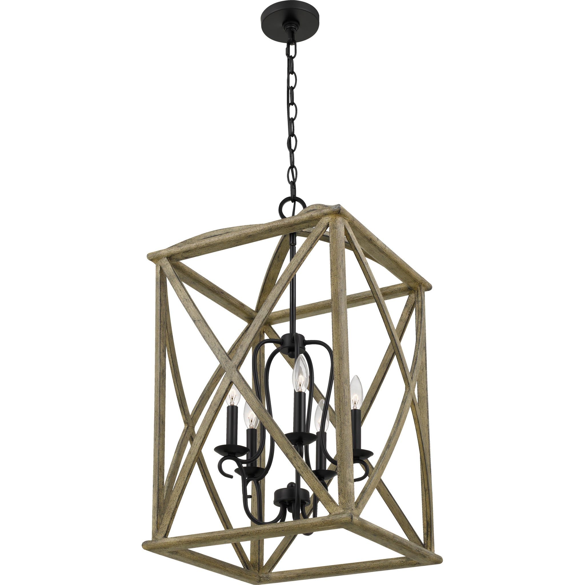 Woodhaven Pendant Distressed Weathered Oak