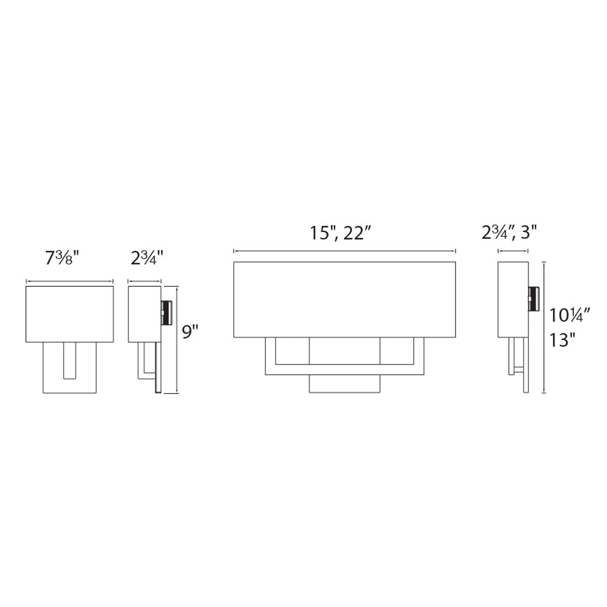 Manhattan 9" LED Wall Sconce