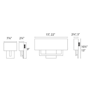 Manhattan 9" LED Wall Sconce