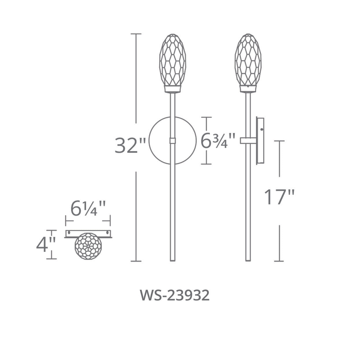 Wasp 32" LED Wall Sconce