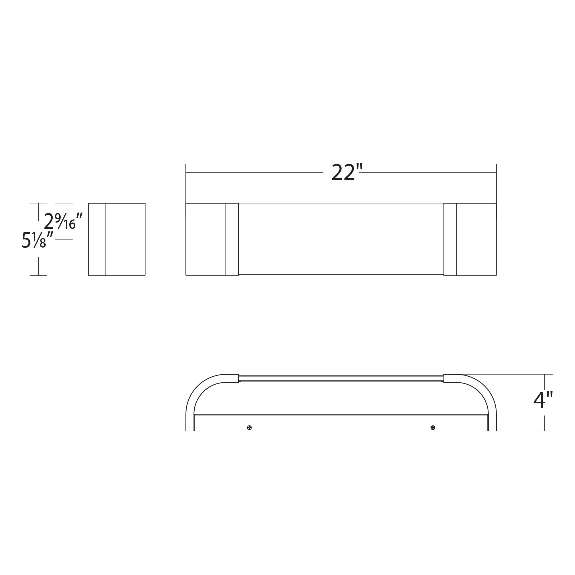 Melrose 22" LED Bath Vanity & Wall Light