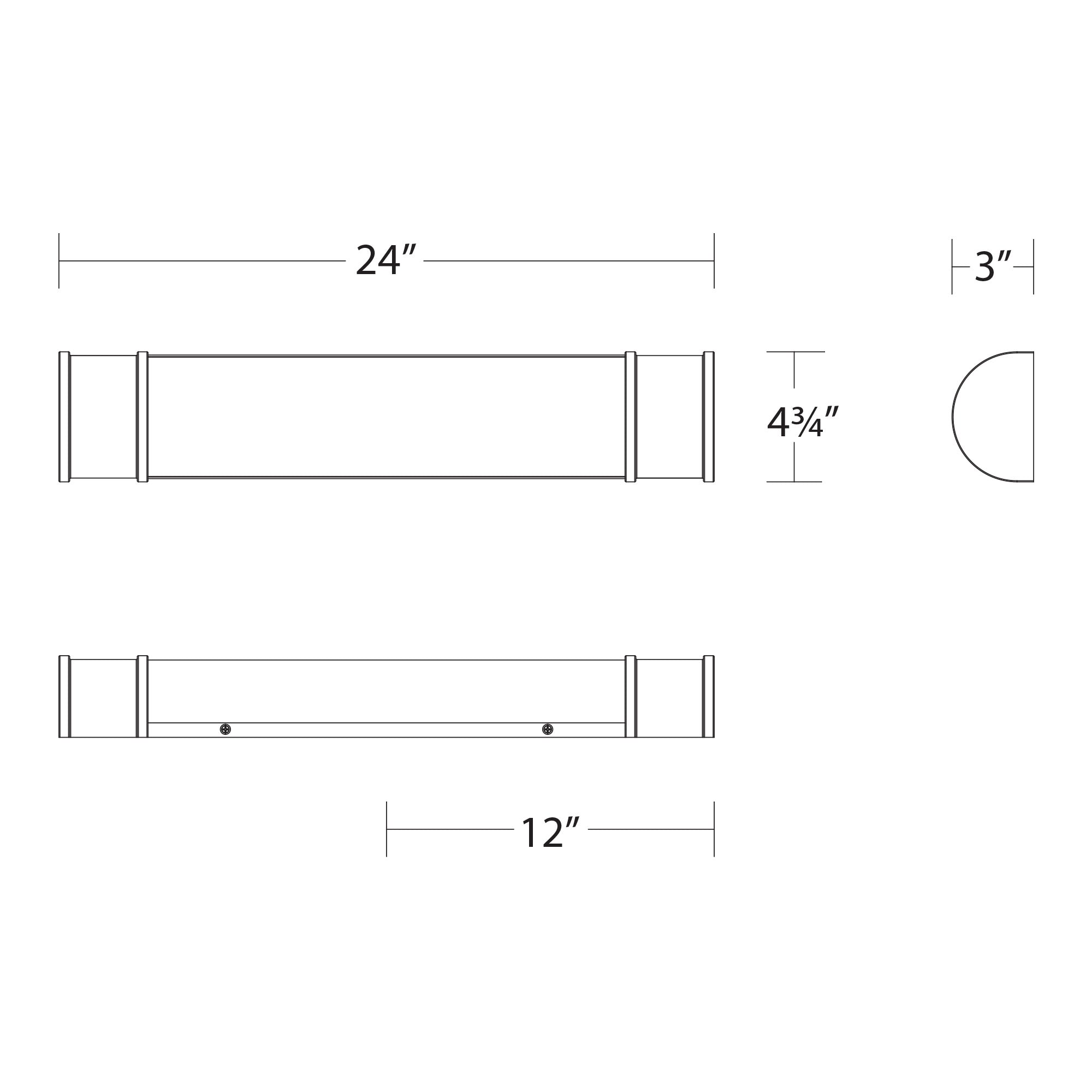 Mercer 24" LED Bath Vanity & Wall Light