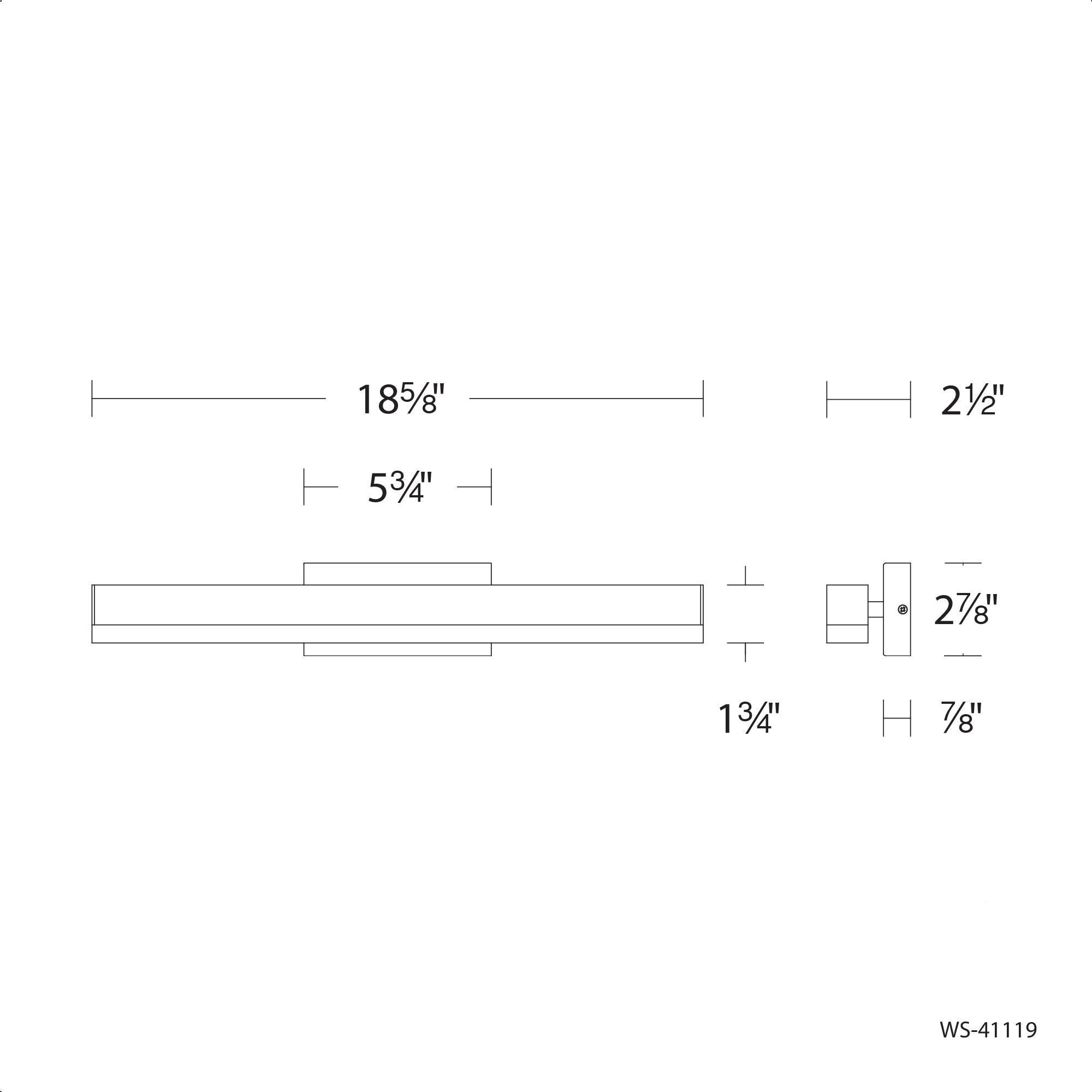 Styx 19" LED Bath Vanity & Wall Light