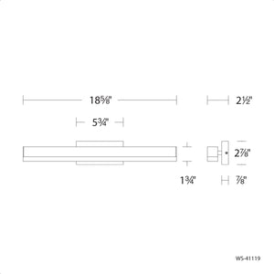 Styx 19" LED Bath Vanity & Wall Light