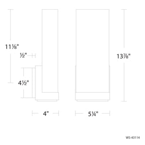 Coltrane 14" LED Wall Sconce