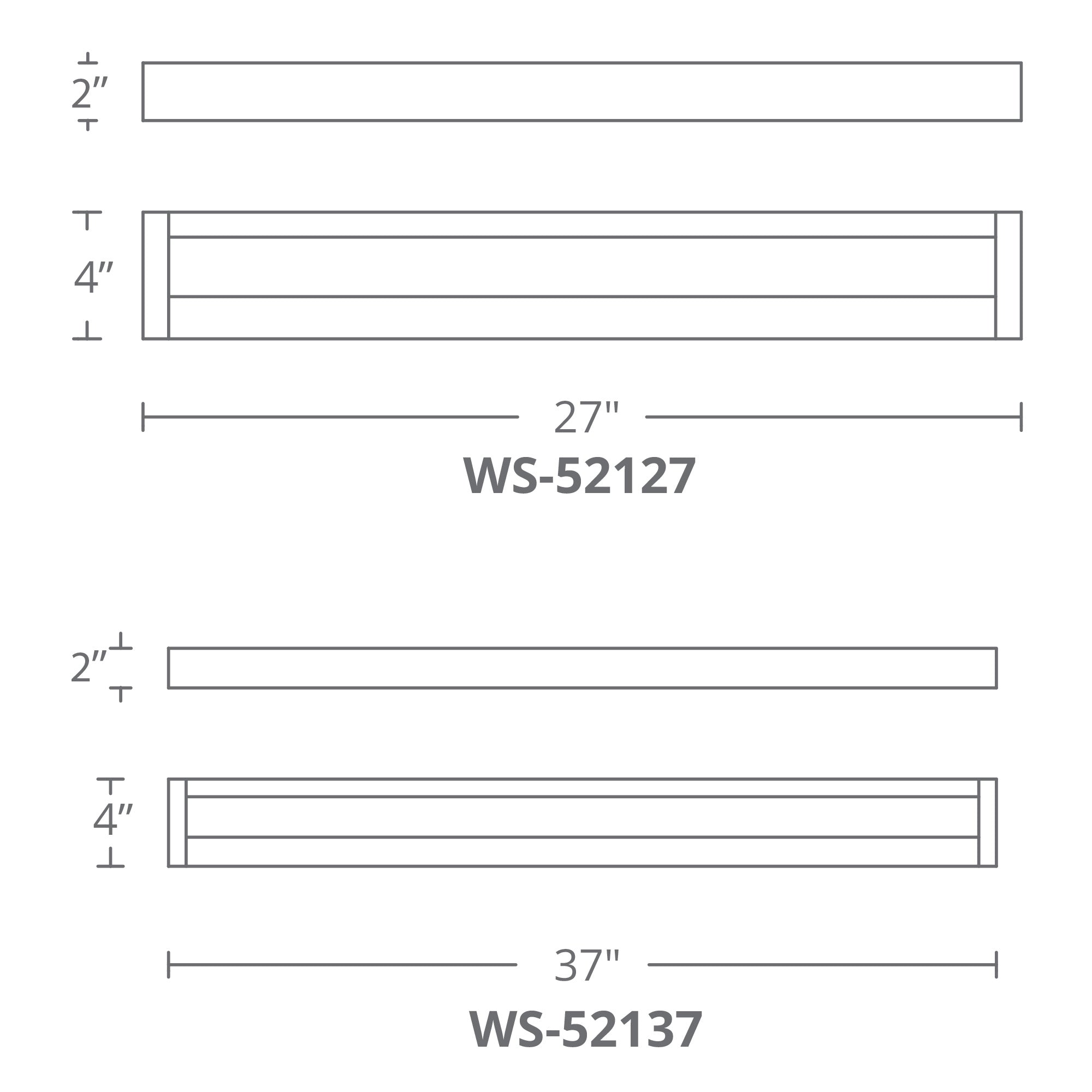 Open Bar 37" LED Bathroom Vanity or Wall Light 3-CCT