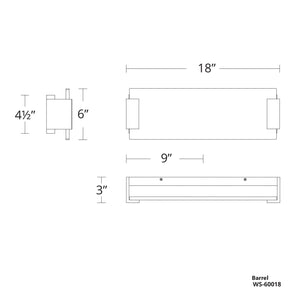 Quarry 18" LED Natural Alabaster Wall Sconce