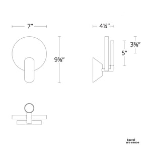 Oracle 9" Wall Sconce