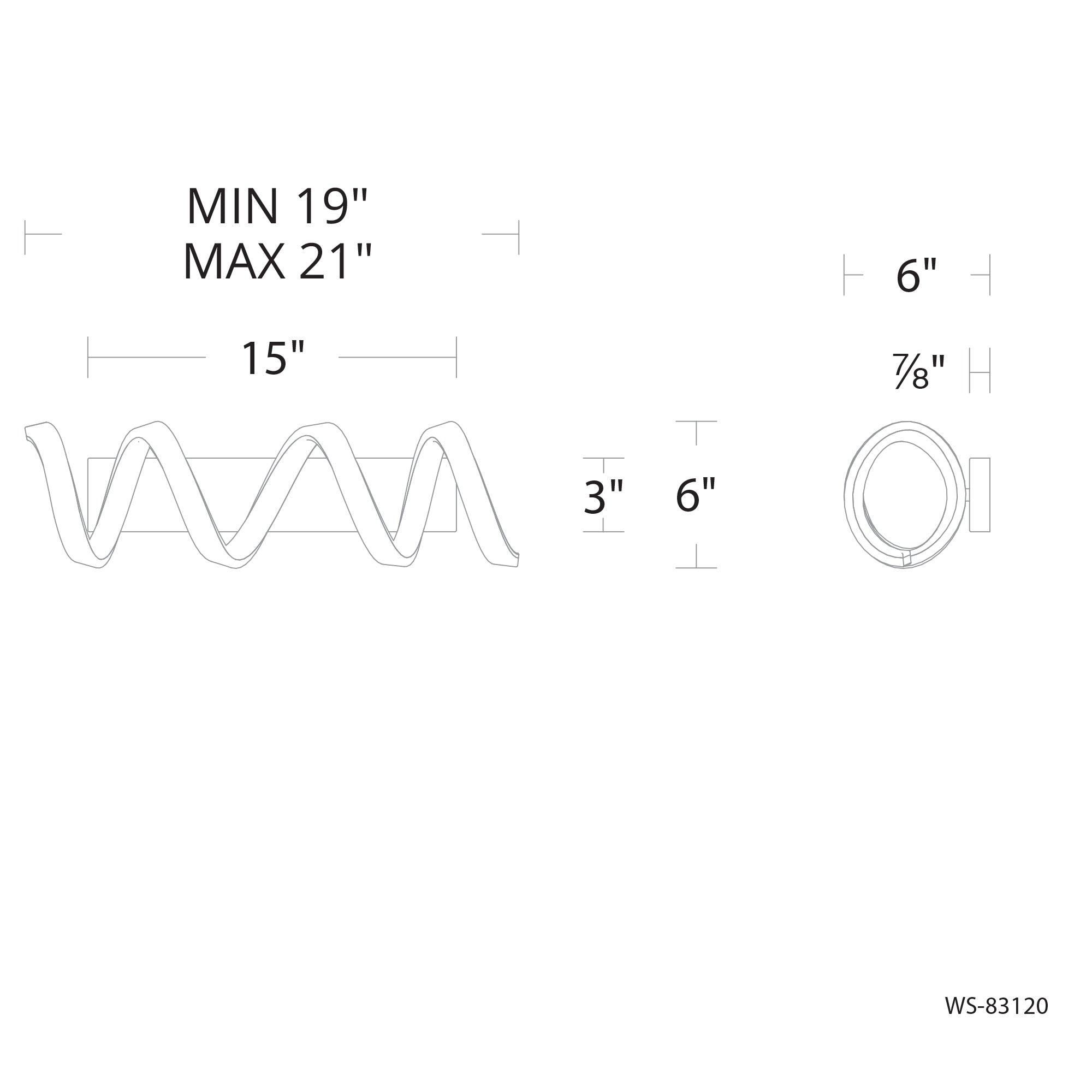 Marques 20" LED Bath Vanity & Wall Light