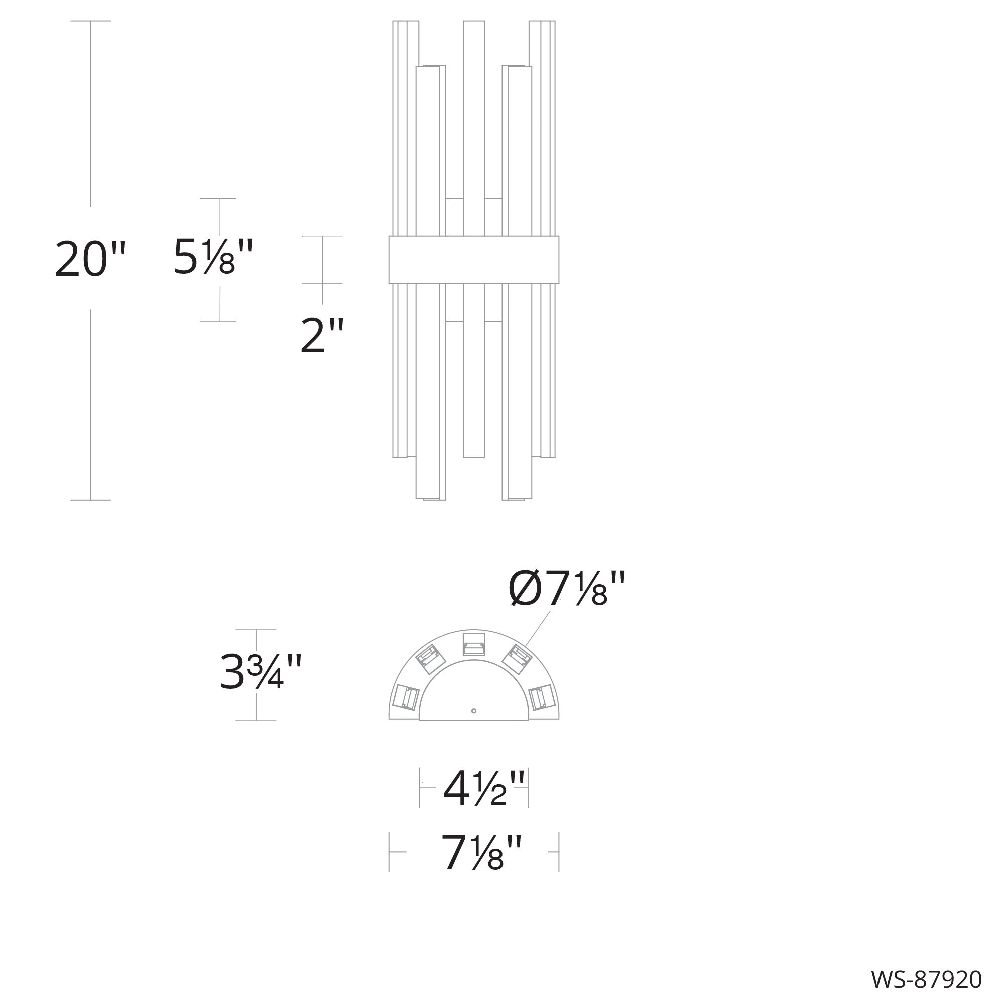 Harmonix 7" LED Wall Sconce