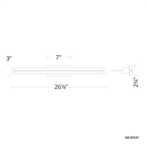 Spectre 27" LED Bath Vanity & Wall Light