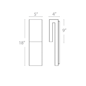 Double Down LED Indoor/Outdoor Wall Light