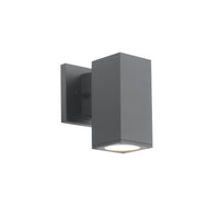 Cubix LED Single Up or Down Indoor/Outdoor Wall Light