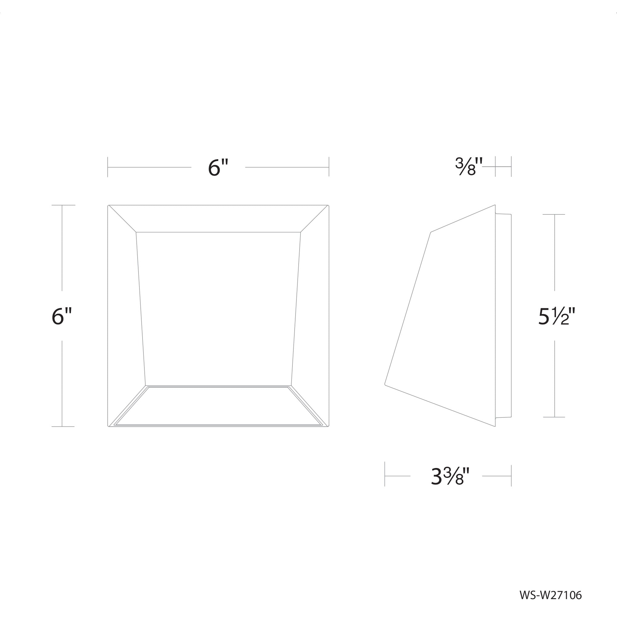 Atlantis 6" LED Indoor/Outdoor Wall Light