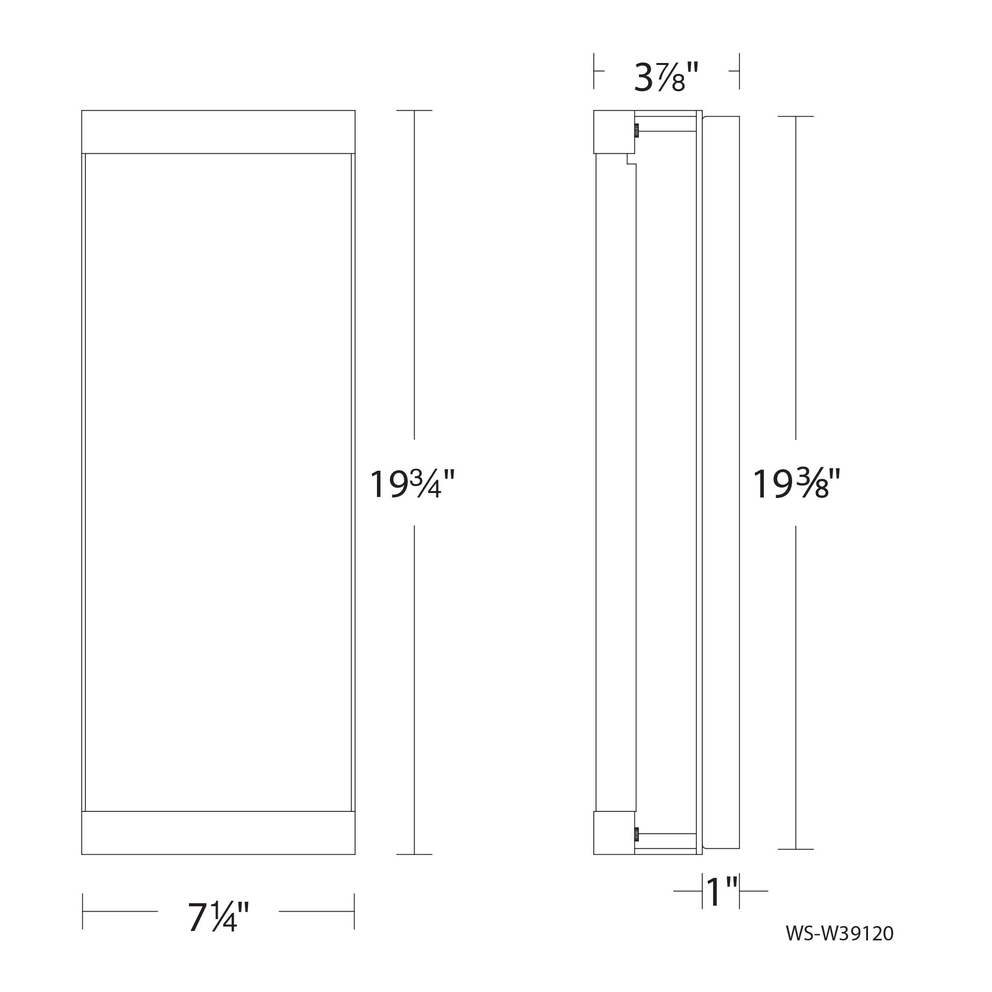 Fusion 20" LED Indoor/Outdoor Wall Light