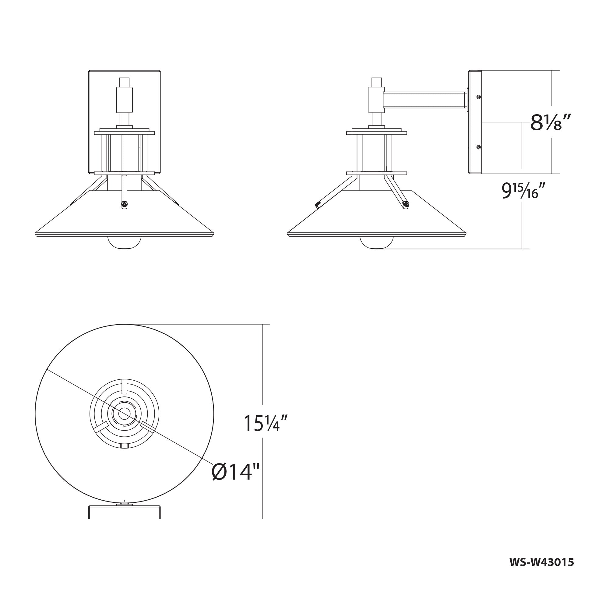 Sleepless 14.6" LED Indoor/Outdoor Wall Light