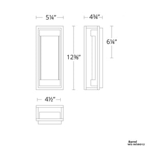 Elyse 12" LED Indoor/Outdoor Wall Light