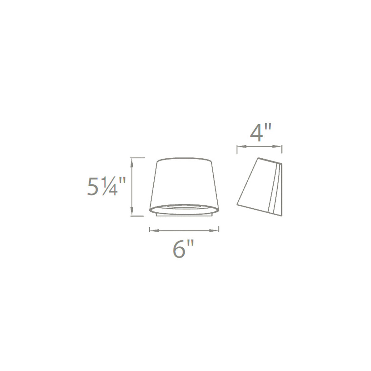 Mod 5.3" LED Indoor/Outdoor Wall Light