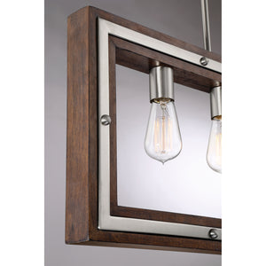 Westerly Linear Suspension Brushed Nickel