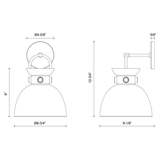 Waldo 9" Wall Vanity