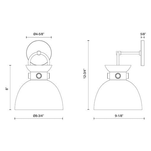 Waldo 9" Wall Vanity