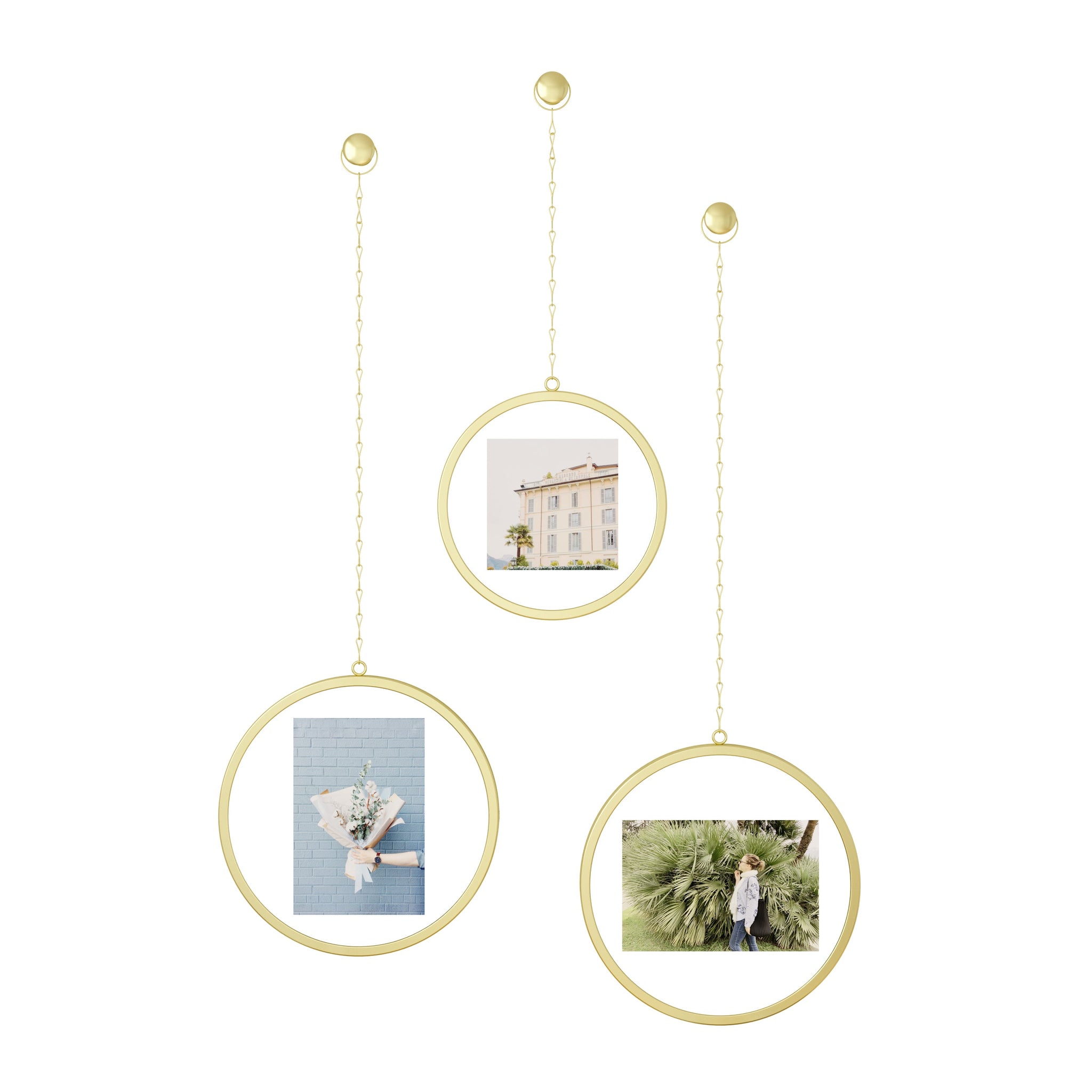 Fotochain Circular Photo Display (Set of 3)