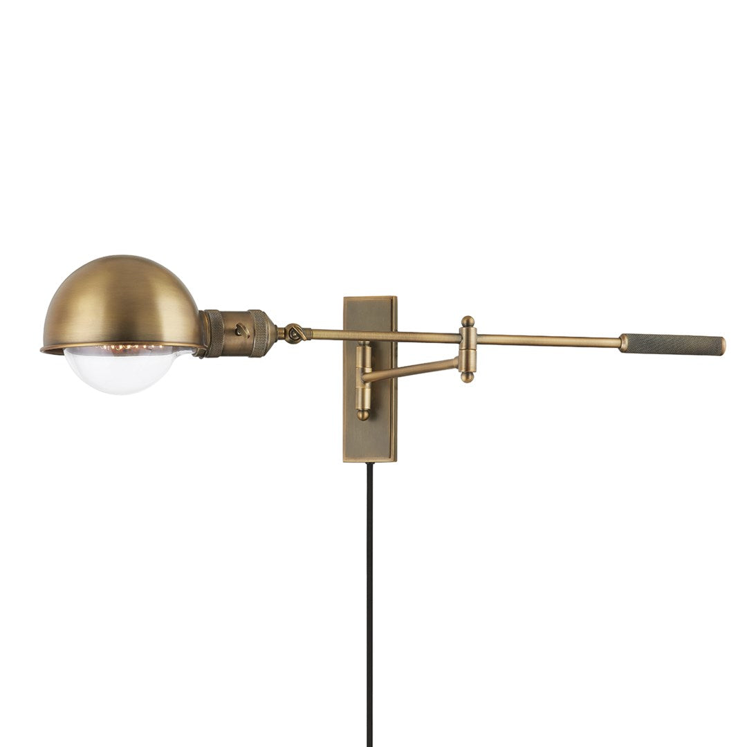 Cannon 1-Light Plug-In Sconce