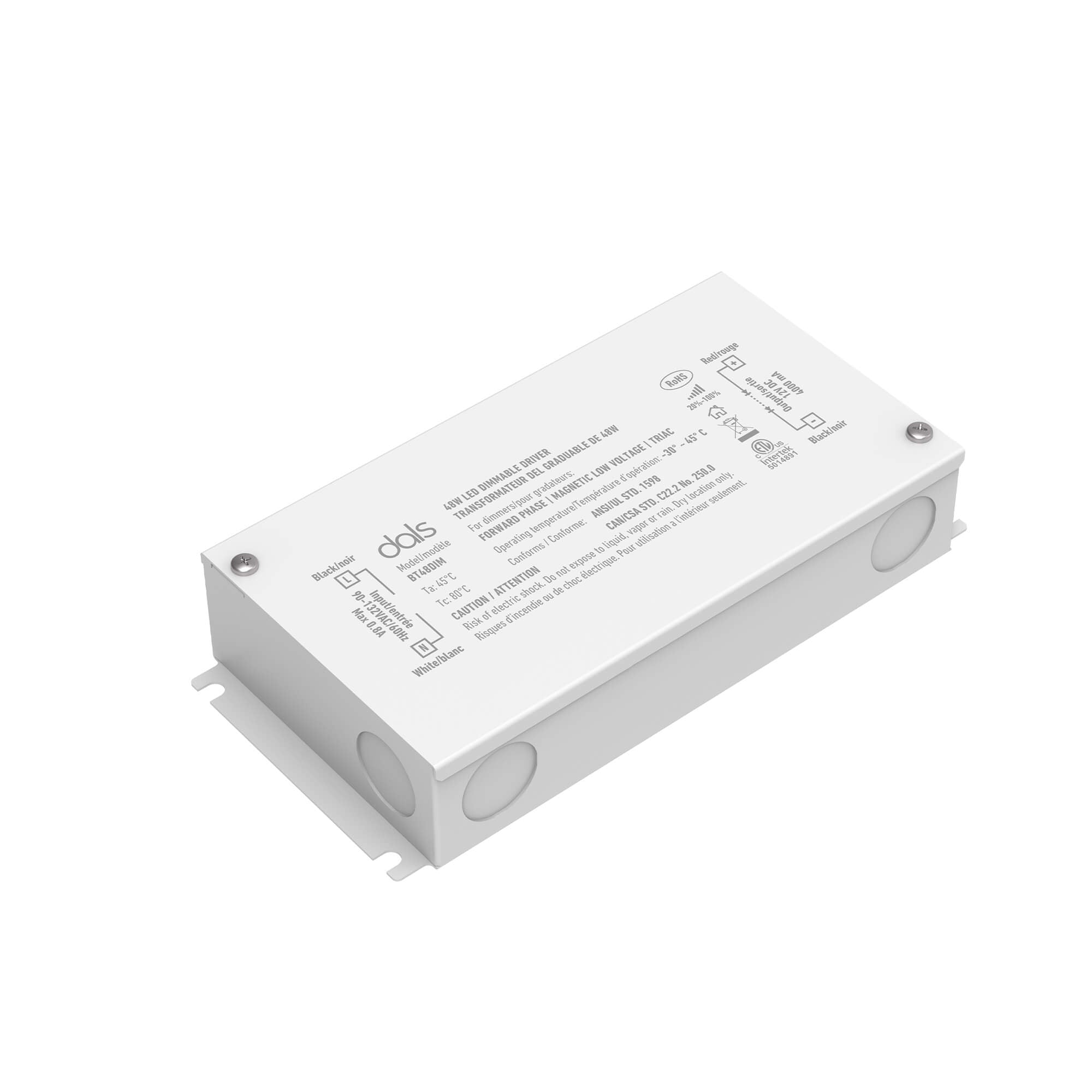 48W 12V Dc Dimmable Led Hardwire Driver