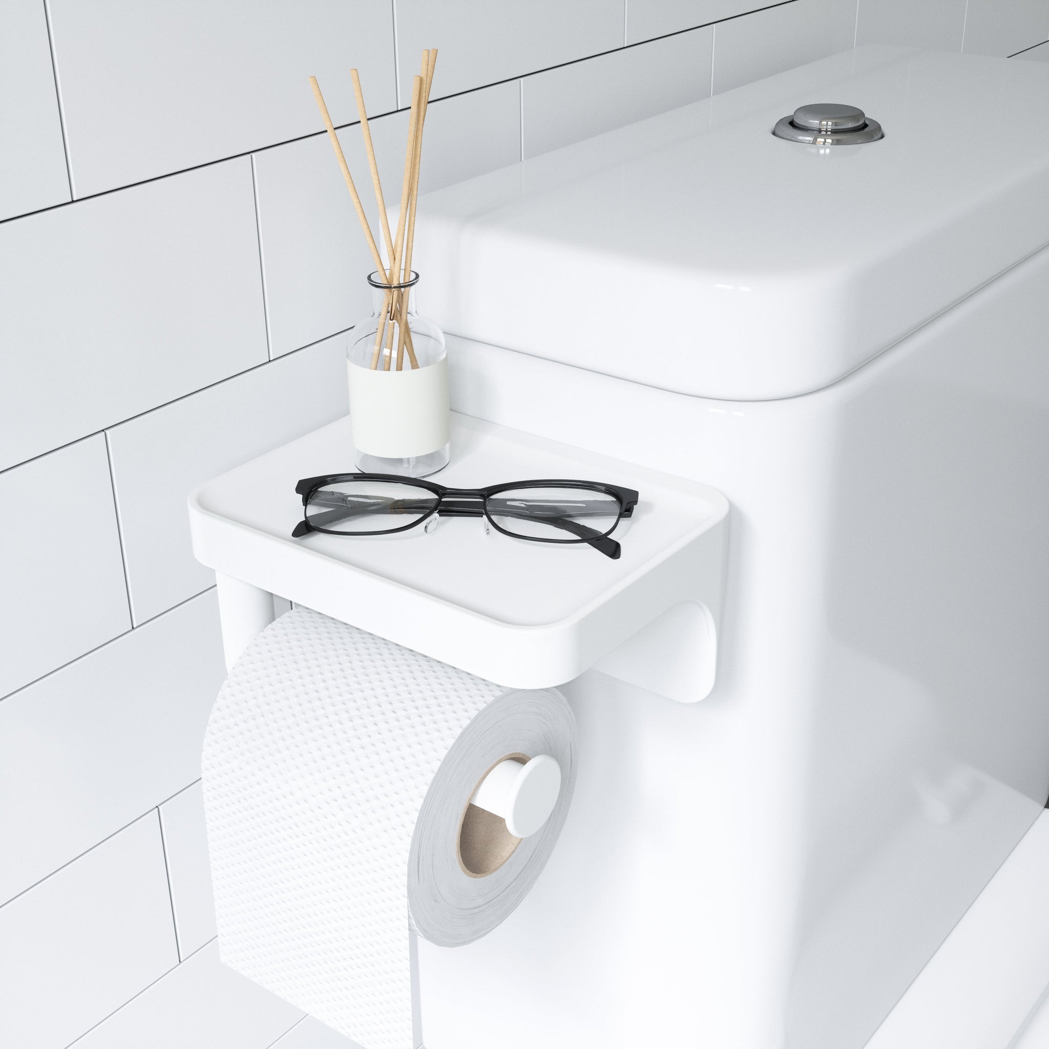 Flex Sure-Lock Toilet Paper Holder & Shelf