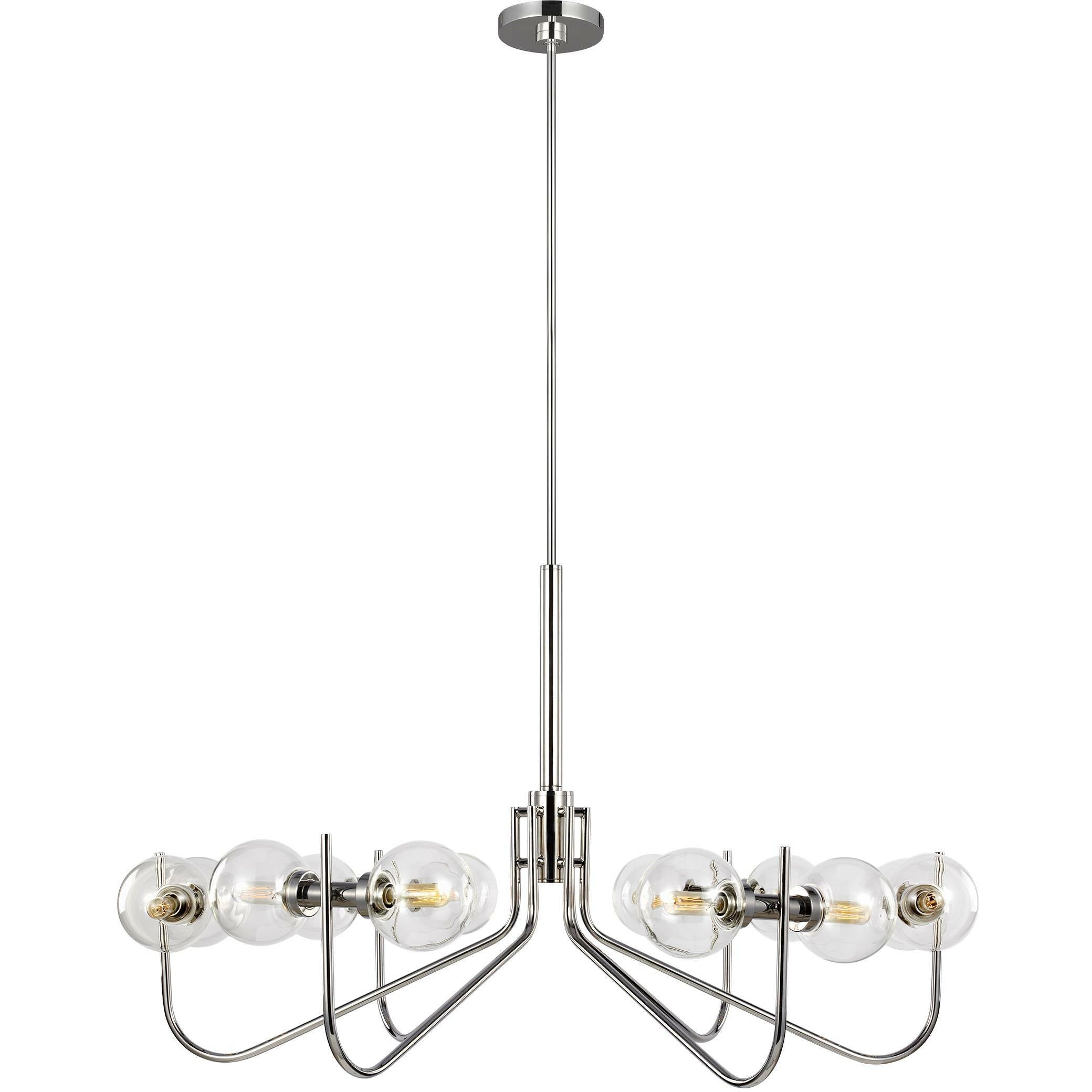 Verne Chandelier Polished Nickel