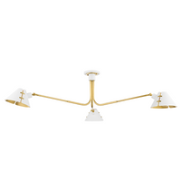 Split 3-Light Semi Flush Mount