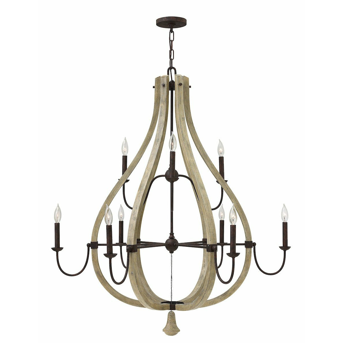 MIDDLEFIELD Chandelier Iron Rust