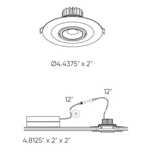 Round Recessed Led Gimbal Light