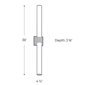 36" CCT Glass LED Vanity Light