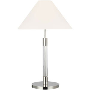 Robert Table Lamp Polished Nickel / Clear Acrylic