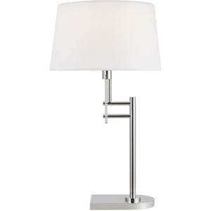 Jake Table Lamp Polished Nickel / Clear Acrylic