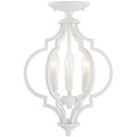 3-Light Convertible Semi Flush / Pendant