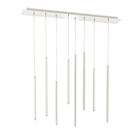 Square Cct Led Duo-Light Cylinder Pendant Cluster