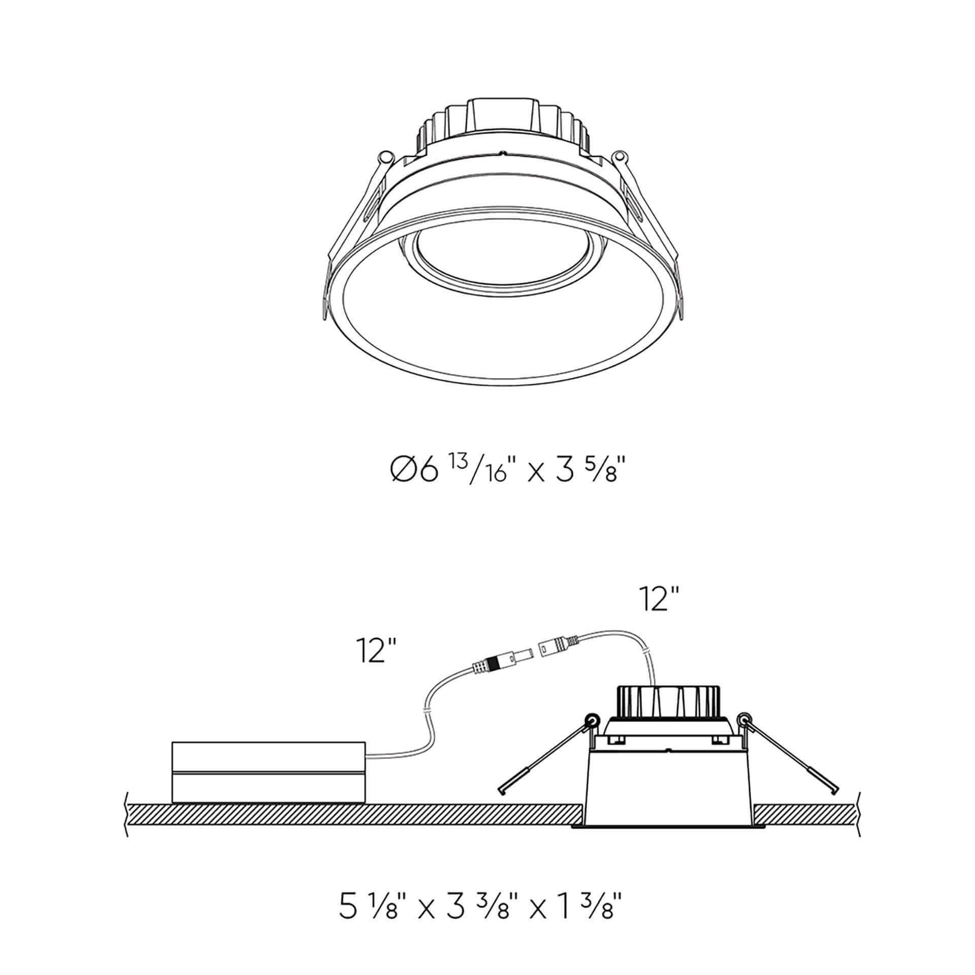 Round Indoor/Outdoor Regressed Gimbal Down Light