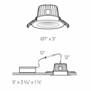 Round Indoor/Outdoor Regressed Gimbal Down Light