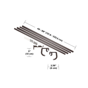 Twilight Expandable Double Curtain Rod