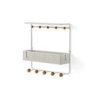 Estique Shelf with Hooks